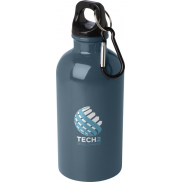 Oregon butelka na wodę o pojemności 400 ml z karabińczykiem wykonana ze stali nierdzewnej z jednowarstwową ścianką z certyfik, n