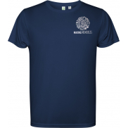 Estoril short sleeve kids t-shirt, 8, niebieski