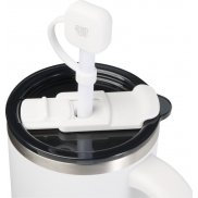 Sip silikonowa osłona słomki , biały