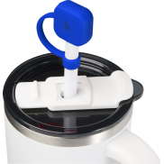 Sip silikonowa osłona słomki , niebieski