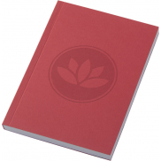 Notatnik A6 Novella Austen z miękkiej okładki z materiału z recyklingu, 100 kartek, czerwony