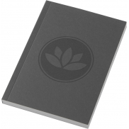 Notatnik A6 Novella Austen z miękkiej okładki z materiału z recyklingu, 100 kartek, szary