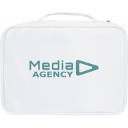 Muse organizer na kosmetyki do makijażu z certyfikatem GRS z tworzywa RPET, biały