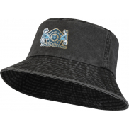 Mitica kapelusz przeciwsłoneczny z dekatyzowanej bawełny, czarny