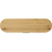 Runa zestaw sztućców z bambusową pokrywką, zielony