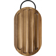 Prestige deska do krojenia z drewna akacjowego z nożem do chleba, brazowy