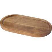 Edge taca do podawania jedzenia z drewna akacjowego, brazowy