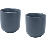 Male filiżanki ceramiczne do espresso o pojemności 90 ml - zestaw 2 sztuk, niebieski