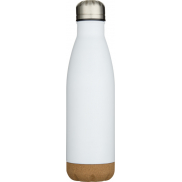 Cove butelka na wodę o pojemności 500 ml ze stali nierdzewnej z podwójnymi ściankami i izolacją próżniową oraz detalami korko, b