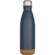 Cove butelka na wodę o pojemności 500 ml ze stali nierdzewnej z podwójnymi ściankami i izolacją próżniową oraz detalami korko, n