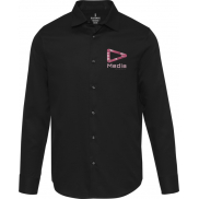 Citrine koszula męska z bawełny Twill, xxl, czarny