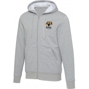 Natron bluza sherpa z kapturem z zamkiem błyskawicznym na całej długości, s, szary