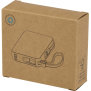 Acrux powerbank do tabletu o pojemności 10 000 mAh i mocy 35 W z wbudowanym kablem typu C - wykonany z tworzyw sztucznych poc, b