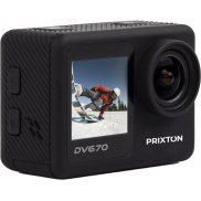 Prixton DV670 kamera sportowa 4K z dwoma ekranami, czarny