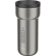 Mepal Ellipse kubek termiczny ze stali nierdzewnej o pojemności 375 ml, czarny