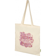 Odisha organiczna torba na zakupy z certyfikatem OCS o gramaturze 100 g/m², 7 l , piasek pustyni