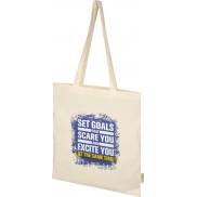 Odisha organiczna torba na zakupy z certyfikatem OCS o gramaturze 140 g/m², 7 l , piasek pustyni