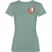 Jamaica koszulka damska z krótkim rękawem, l, zielony