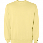 Jaya sweter unisex z okrągłym dekoltem, l, żółty