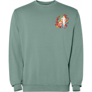 Jaya sweter unisex z okrągłym dekoltem, s, zielony