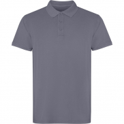 Austral koszulka polo unisex z krótkim rękawem , l, szary