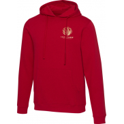 Spinel bluza uniseks z kapturem, 4xs, czerwony