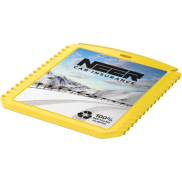 Thrym prostokątna skrobaczka do lodu wykonana z tworzyw sztucznych pochodzących z recyklingu, żółty