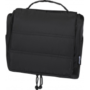 Puffer kosmetyczka na pasku o pojemności 8 l z recyklingu z certyfikatem GRS, czarny