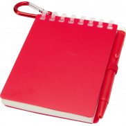 Lig Mini outdoorowy zestaw z notatnikiem w miękkiej okładce z tworzyw sztucznych pochodzących z recyklingu i długopisem (nieb, c