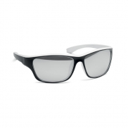 Lustrzane sportowe okulary prze - biały