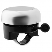 Dzwonek rowerowy - srebrny błyszczący