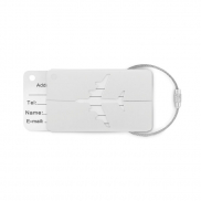 Zawieszka na bagaż - srebrny mat