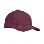6-PANEL CZAPKA Z DASZKIEM 270 - burgund
