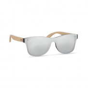 Okulary przeciwsłoneczne - srebrny błyszczący