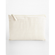 Etui z bawełny organicznej w paski - red stripe