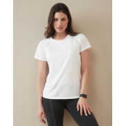 Damski T-shirt Active 140 Team Raglan - white