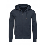 Bluza z kapturem na zamek Select - blue midnight