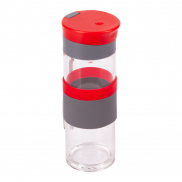 Szklana butelka Top Form 440 ml, czerwony