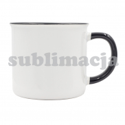 Kubek z powłoką sublimacyjną Ars 400 ml, czarny