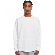 Oversized Cut On Sleeve Longsleeve - white
