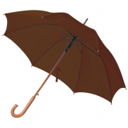 Parasol automatyczny drewniany Ø105 cm NANCY - brązowy