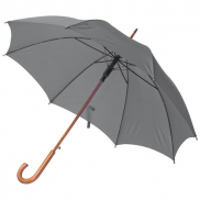 Parasol automatyczny drewniany Ø105 cm NANCY - szary