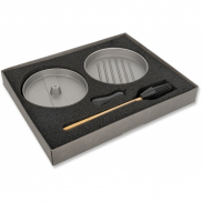 Forma do burgerów z pędzlem TEXAS - czarny