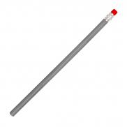 Ołówek z gumką HICKORY - szary