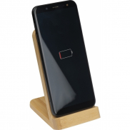 Stojak na telefon z ładowarką indukcyjną GALWAY - beżowy