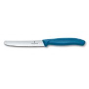 Nóż z ząbkowanym ostrzem SwissClassic Victorinox - niebieski