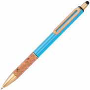 Długopis metalowy touch pen CAPRI - jasnoniebieski