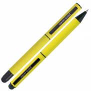 Zestaw piśmienny długopis i pióro kulkowe touch pen soft touch CELEBRATION Pierre Cardin - żółty