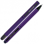 Zestaw piśmienny długopis i pióro kulkowe touch pen soft touch CELEBRATION Pierre Cardin - fioletowy