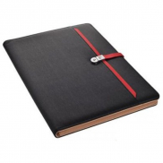 Folder z notatnikiem w linie i pamięcią USB 8GB 2.0 DIMITRI Pierre Cardin - czarny